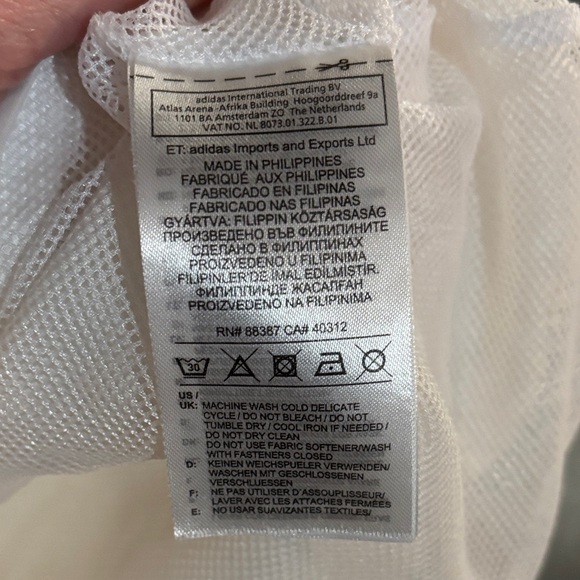 Adidas Black & White Hooded Windbreaker – Size Small - Picture 8 of 8